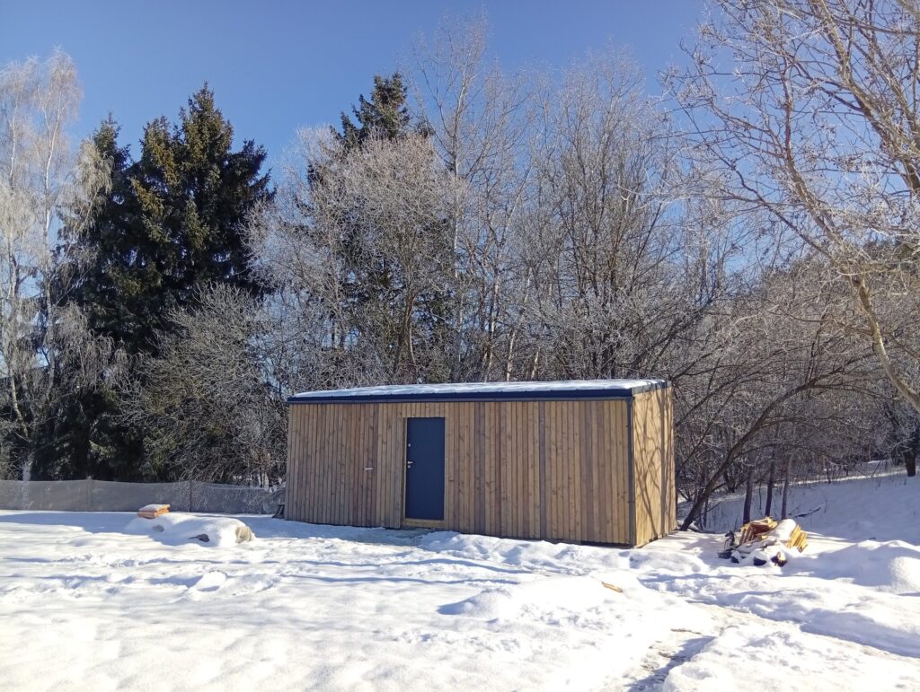 Sauna v rezorte Bobrí Potôčik v zime